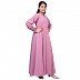 Kids Umbrella cut abaya- Baby Pink